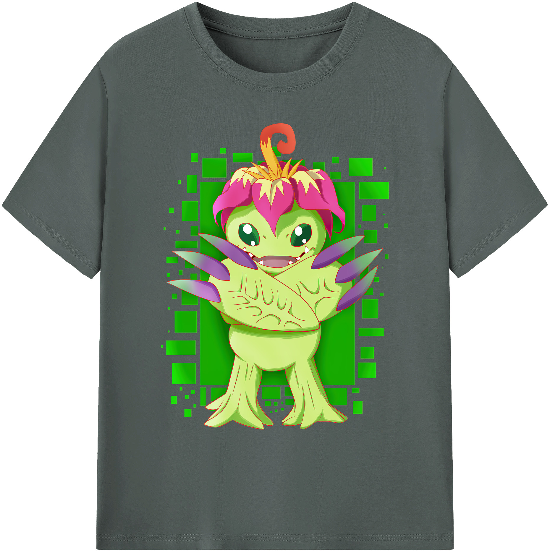 （画像用） Digimon デジタルモンスター/デジモン 綿100％ メンズ半袖Tシャツ｜肌触りやわらか＆通気性
